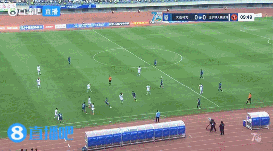 葛宇翔第10分钟包抄破门 大连可为半场1-0领先辽宁铁人